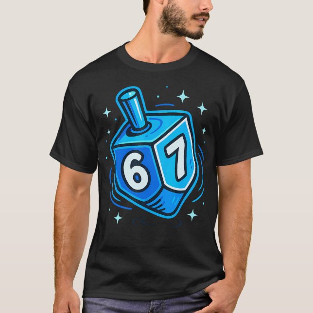 Sex Sju Meme Hanukkah T Shirt (Framsida)