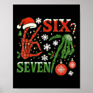 Sex Sju Meme Jul 6-7 Jul Skelett Ha Poster