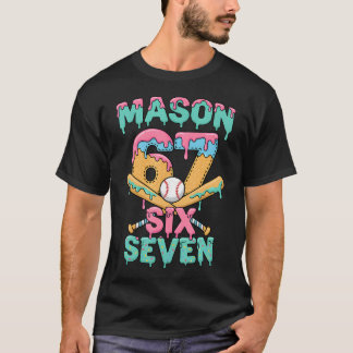 Sex Sju Meme Mason Glass Isglass Dropp Rolig Baseb T Shirt
