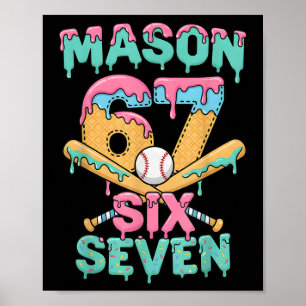 Sex Sju Meme Mason Glass Istapp Rolig Bysebyll Poster