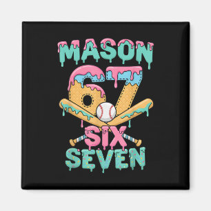 Sex Sju Meme Mason Glass Strömmande Glass Rolig By Magnet
