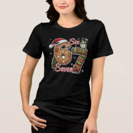 Sex Sju Meme Pepparkaksgåva Jul T Shirt
