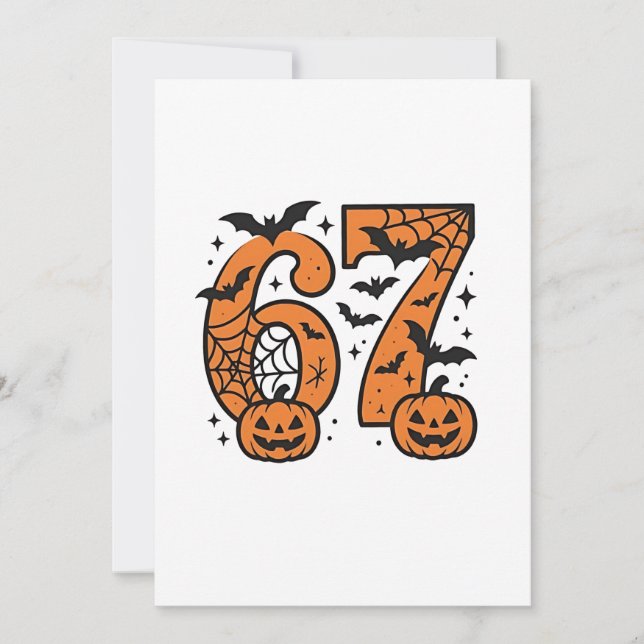 Sex Sju PM Halloween 67 Mason Spooky Meddelande (Framsida)