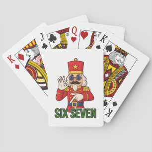 Sex Sju Snömannen Jul Nötknäppare 6 7 Xmas Casinokort