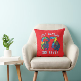 sex sju T-Shirt Kudde