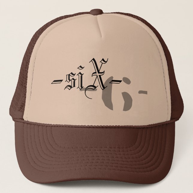 Sex smutsar ner oäktinghatten keps (Framsida)