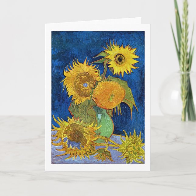 Sex solblommor, Van Gogh Kort (Framsida)