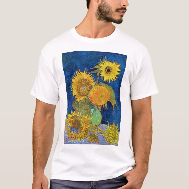 Sex solblommor, Van Gogh T Shirt (Framsida)
