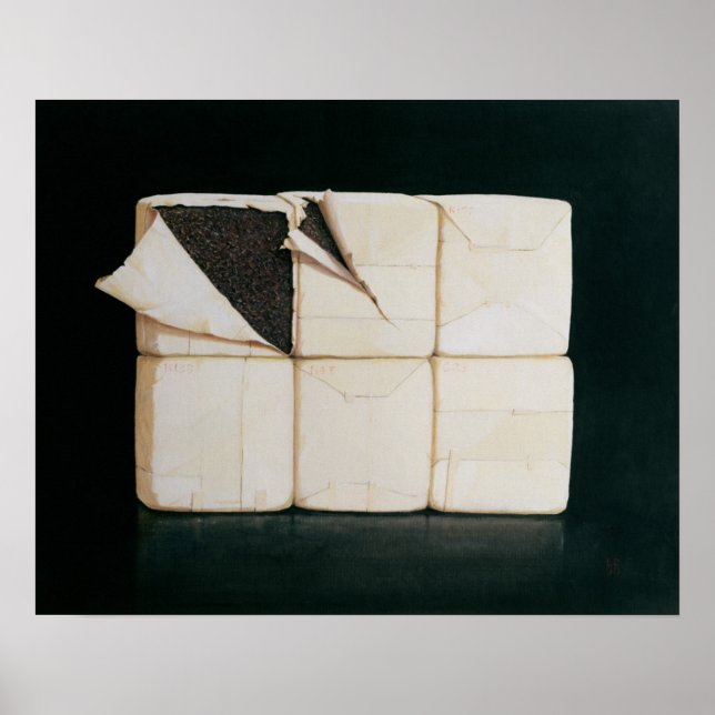 Sex staplade Paket Poster (Framsidan)