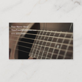 Sex sticker den akustiska gitarren visitkort