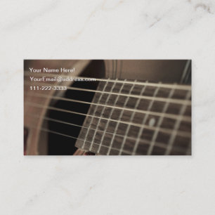 Sex sticker den akustiska gitarren visitkort