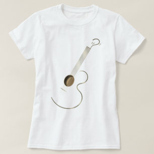 Sex stränger den akustiska gitarren t shirt