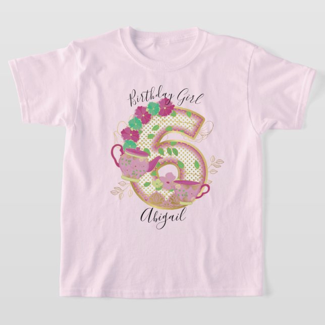 Sex Tea Party Birthday Girl | BLOMMIGT T Shirt (Laydown)