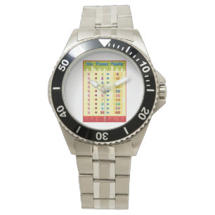 Sex tidbordklocka armbandsur