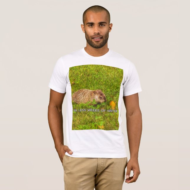 Sex veckor med vintert-shirt tee shirt (Hel framsida)