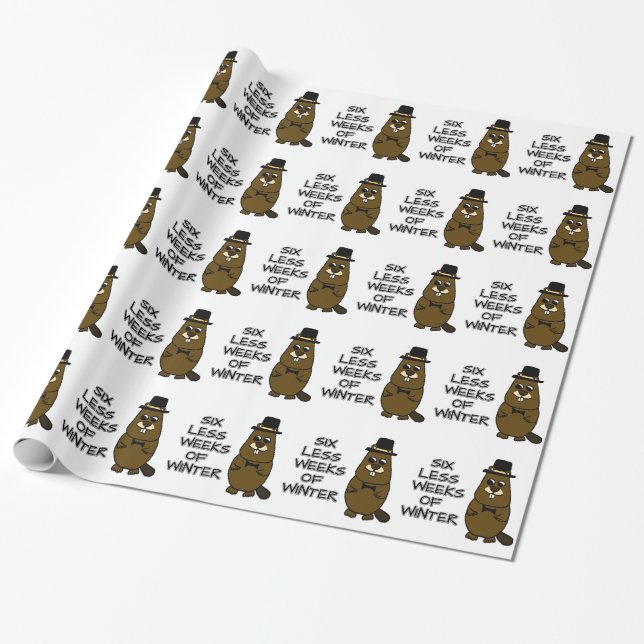 Sex veckor under vintern presentpapper (Utrullad)