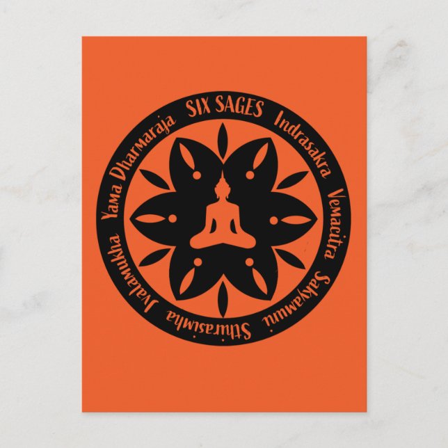 Sex vise Samara buddhistisk religion   Vykort (Framsida)