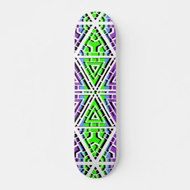 Sexagonala Mönster: Skateboard (Framsida)