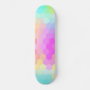 Sexhörnigt Seamless mönster för multifärgad Mini Skateboard Bräda 18,7 Cm