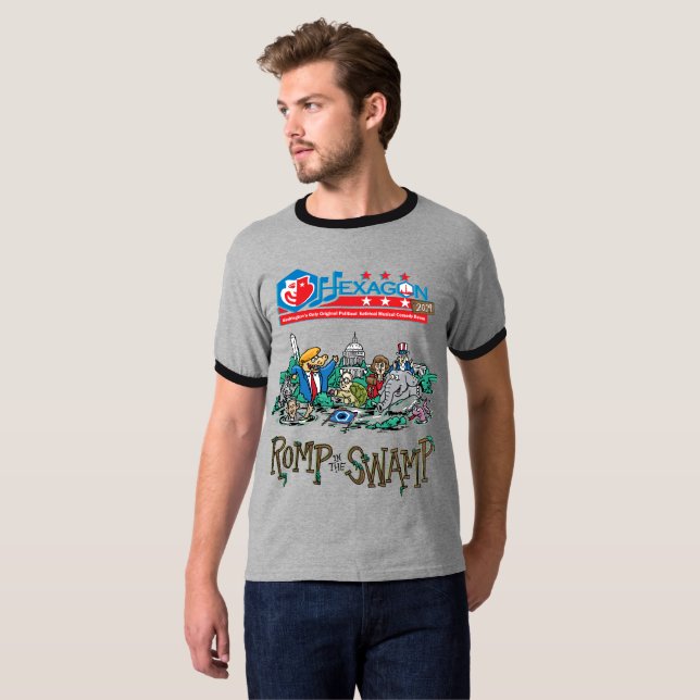 Sexhörning 2019: Stojar i träskRingerskjortan T Shirt (Hel framsida)