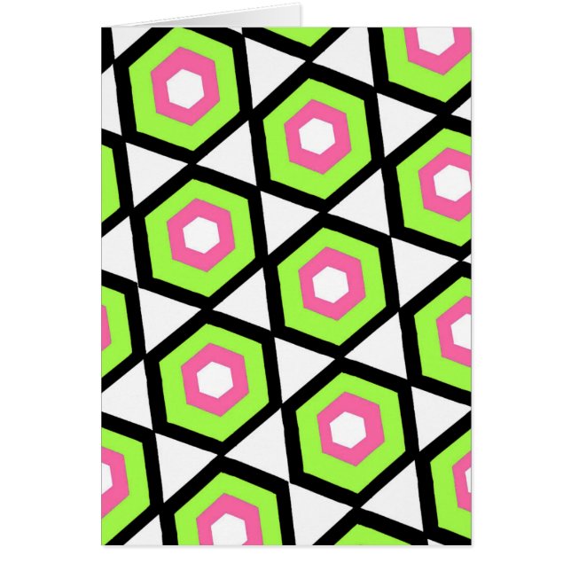 Sexhörning Hälsningskort (Framsidan)