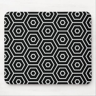 Sexhörningar texturerar det geometriska mönster musmatta