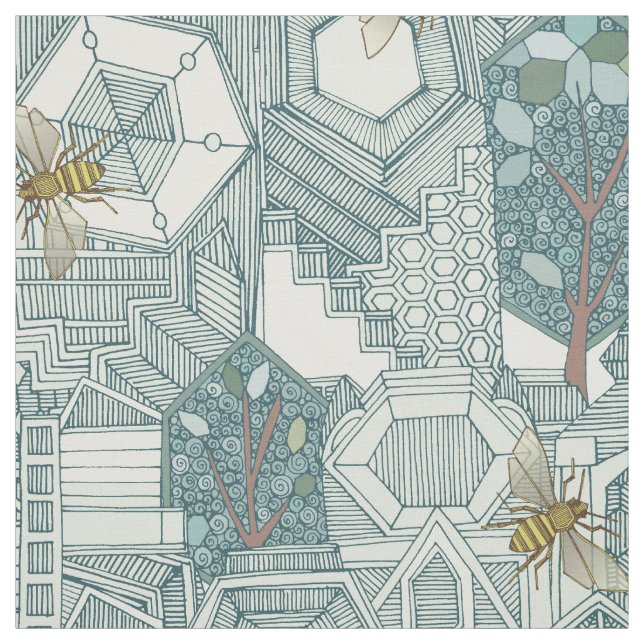 sexhörningsstad tyg (Provkarta)