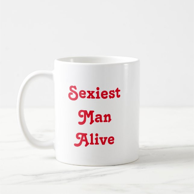 Sexiest Man Alive Kaffemugg (Vänster)