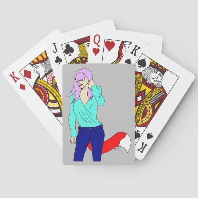 sexig flicka   casinokort (Baksidan)