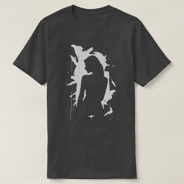 sexig kvinna t shirt (Design framsida)