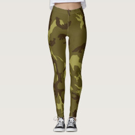 Sexig mocka Camo för översvallande Sassy flicka Leggings