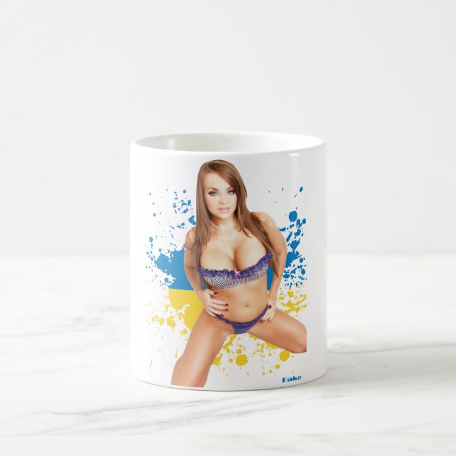 Sexig mugg för pinupflickakaffe (Center)