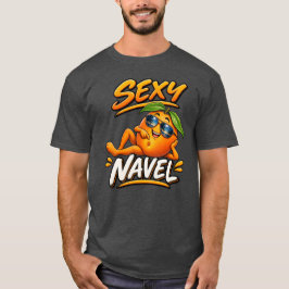 Sexig navel rolig orange T-shirt