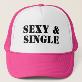 Sexig och singel lastbilschaufför hatt keps
