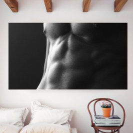 Sexig poster med sexpackpojke