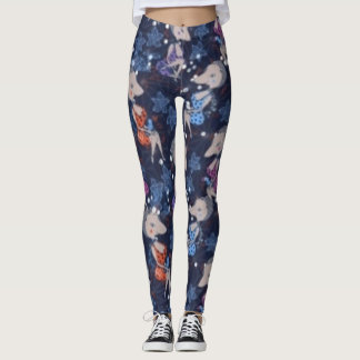 sexig råttablåttdamasker leggings