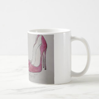 sexig stiletto high heel Footwear and black Kaffemugg
