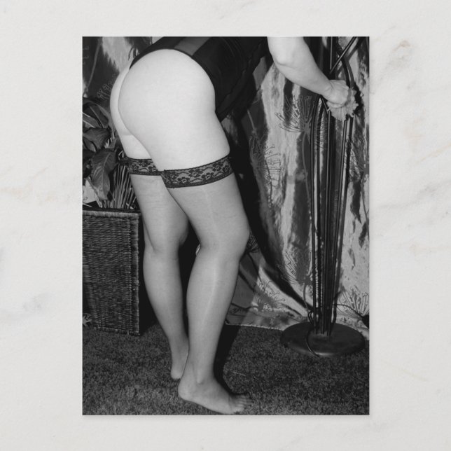 Sexiga fisknätsfoto vykort (Framsida)