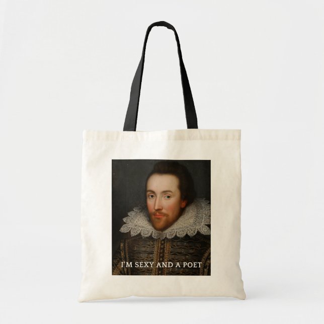 Sexiga Shakespeare och Poettotot hänger lös Tygkasse (Framsidan)