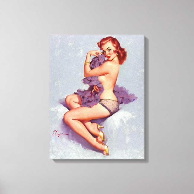 Sexigt stift upp canvastryck (Framsida)