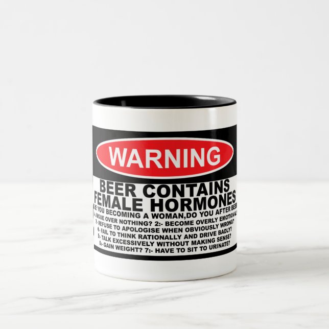 Sexistisk öl Två-Tonad mugg (Center)