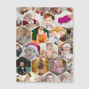 Sexkantig fotokollage