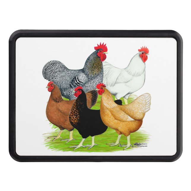 Sexlänkade kycklingar Quintet Dragkroksskydd (Framsidan)