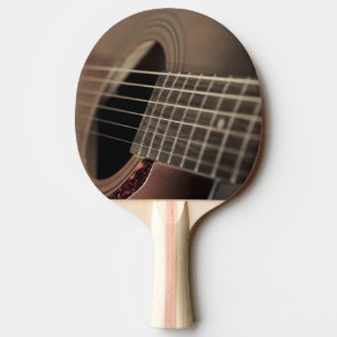 Sexsträngad Akustisk Gitarr Pingisracket