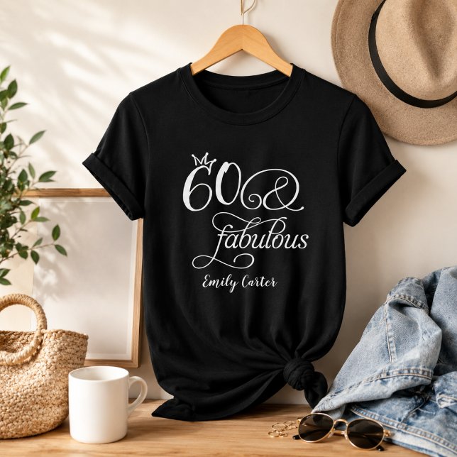 Sextio och fantastisk manuskript 60-årsfest t shirt (Skapare uppladdad)