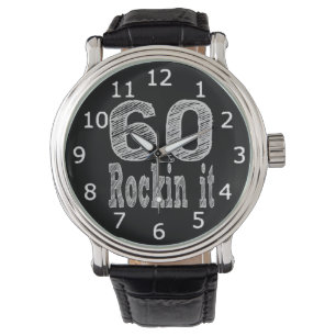 Sextio och Rockin Den sextionde födelsedagen 60 Armbandsur