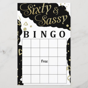 Sextio och sassy bingo-spel