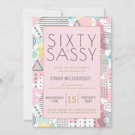 Sextio och sassy Rosa 1980-talets Memphis design, Inbjudningar