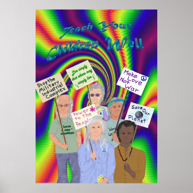 Sextiotal protester Poster (Framsidan)