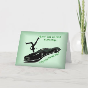 Sexton år gamla bilar och kärlek-bilar kort